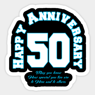 Happy anniversary 50 Sticker